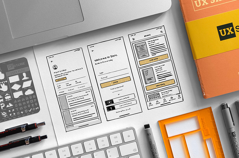 precision of web design and wireframing