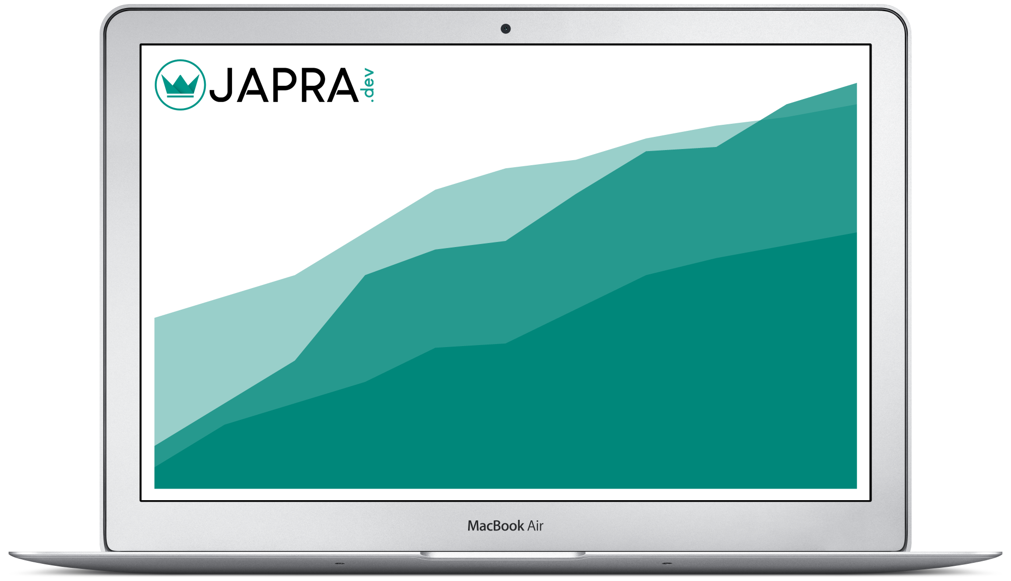 JAPRA.dev computer with performance graph